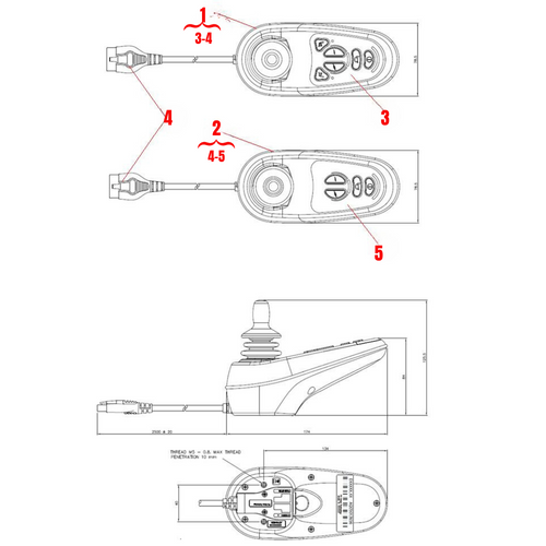 VR2 Advanced and VR2 Basic Joysticks